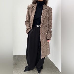 Oak and Fort Wool Blend Double-Breasted Coat - S